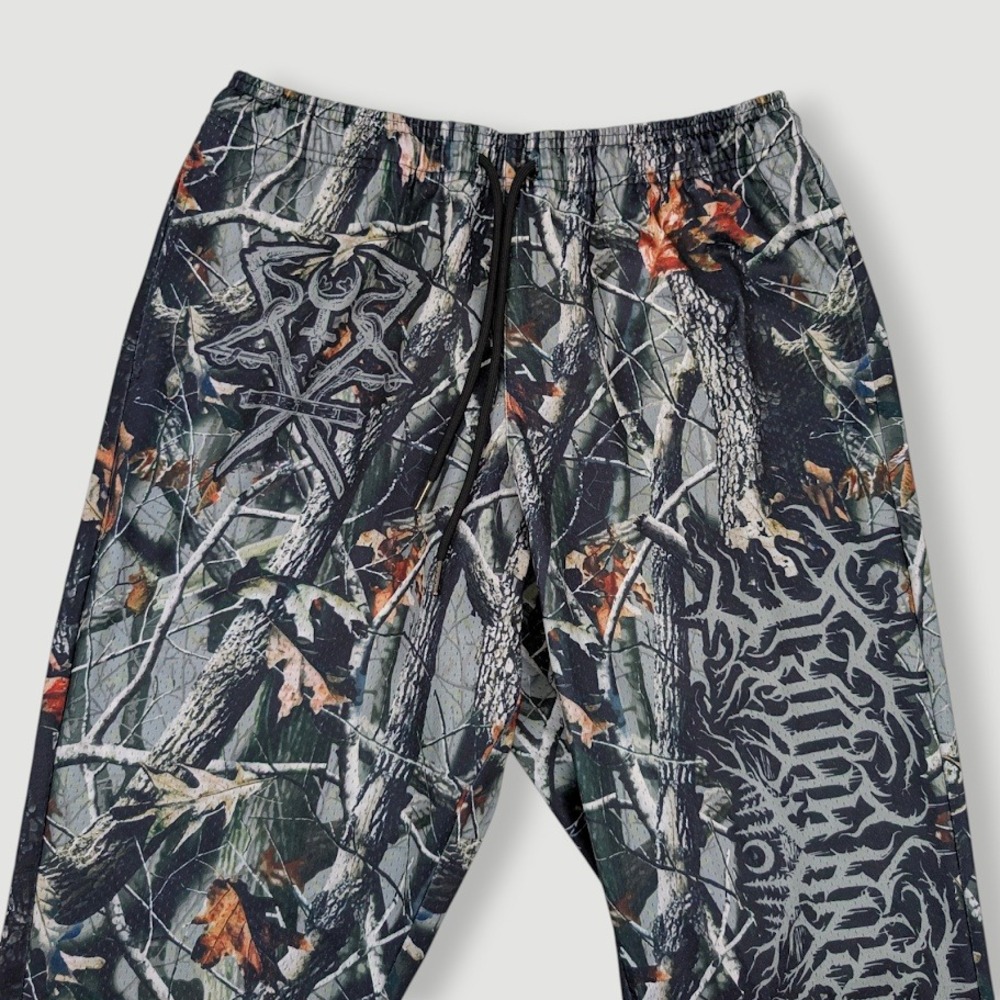 Lorna Shore Deadwood Camo Joggers Mens Large Deathcore Metal Rock Band Merch